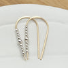 Cheval - Gold & Silver Earrings Bijou by SAM   