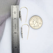 Cheval - Gold & Silver Earrings Bijou by SAM   