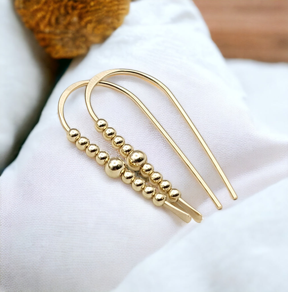 Cheval - Gold & Gold Earrings Bijou by SAM