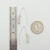 Wish - Silver & Ivory Lava Stone Earrings Bijou by SAM   