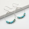 Boho - Silver & Turquoise Earrings Bijou by SAM   