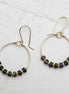 Boho Hoops - Gold & Black Earrings Bijou by SAM   