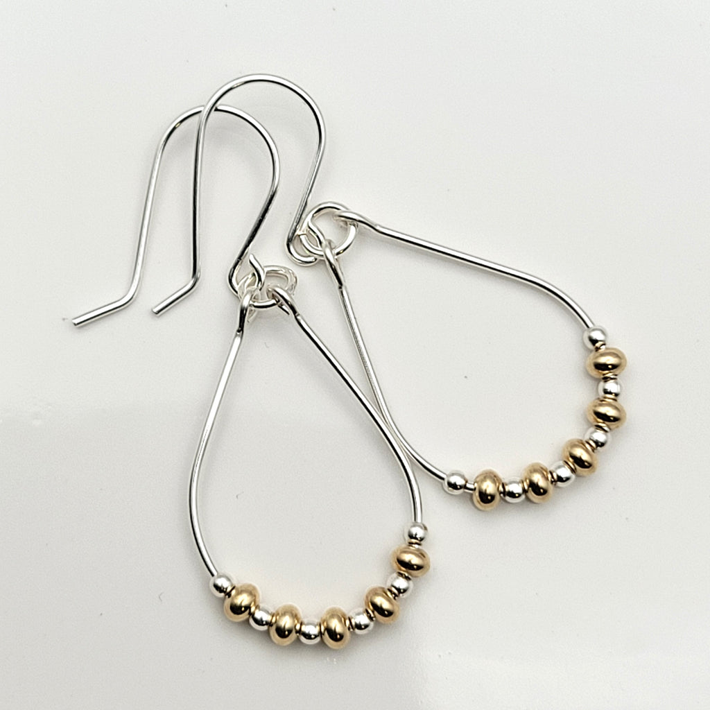 Lane - Luxe Silver & Gold Earrings Bijou by SAM   