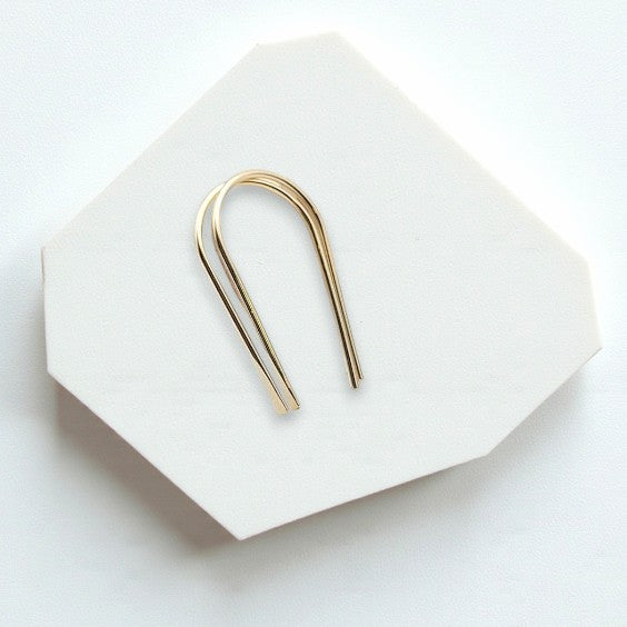 Cheval - Gold Threaders Earrings Bijou by SAM