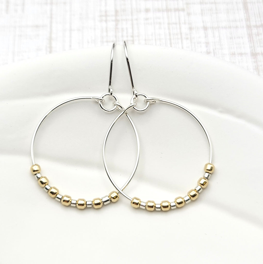 Boho - Silver & Gold Earrings Bijou by SAM   
