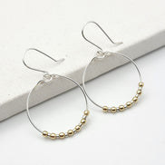 Luxe - Silver & Gold Earrings Bijou by SAM   