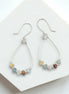 Lane - Silver & Amazonite Earrings Bijou by SAM