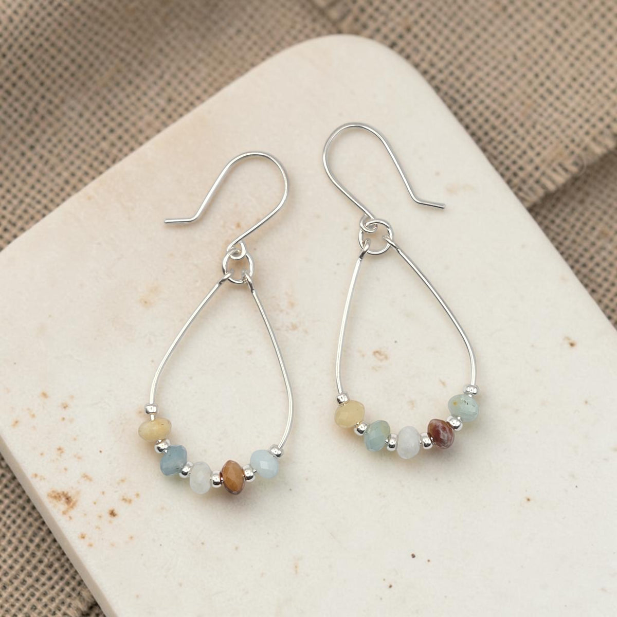 Lane - Silver & Amazonite