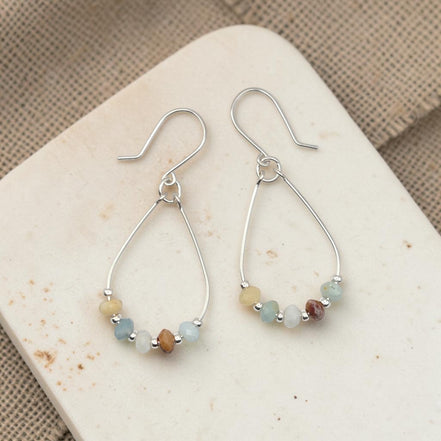 Lane - Silver & Amazonite