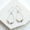 Lane - Silver & Amazonite Earrings Bijou by SAM