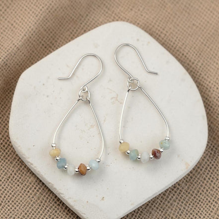 Lane - Silver & Amazonite