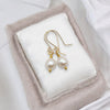 Pearl - Gold  & Ivory Dangle Earrings Bijou by SAM   