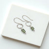 Mini Gemstone Hoops - Deep Forest Earrings Bijou by SAM Sterling Silver Green Apatite