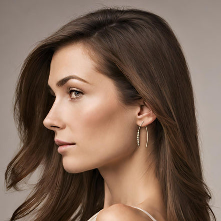 Wish - Gold with Gold Beads Earrings Bijou by SAM   