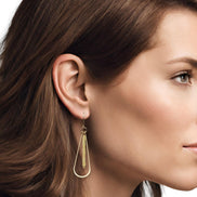 Harley - Gold & Pale Yellow Earrings Bijou by SAM   