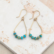 Lane - Turquoise Earrings in Gold or Silver