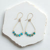 Lane - Turquoise Earrings in Gold or Silver Bijou by SAM Gold Fill