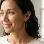 Morning Meadow Wishbone Earrings | Silver