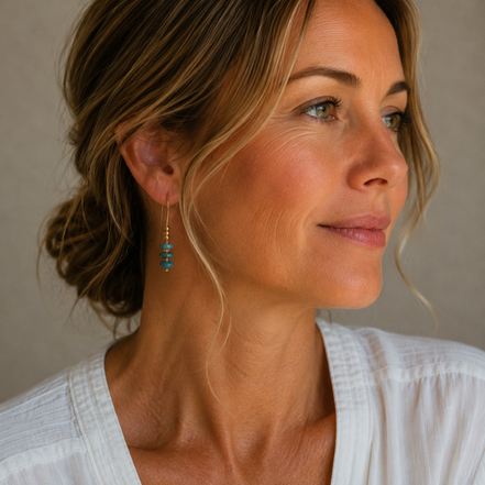Deep Sky Threader Earrings