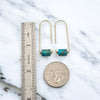 Arc - Gold & Turquoise Earrings Bijou by SAM