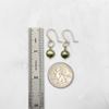 Pearl - Gold & Lime Green Earrings Bijou by SAM