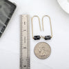 Arc - Gold & Snowflake Obsidian Earrings Bijou by SAM