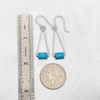 Mystique - Silver & Turquoise Dangle Earrings Bijou by SAM