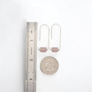 Arc - Silver & Rose Quartz Earrings Bijou by SAM