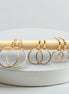 Aiden - Small Gold Circle Studs Earrings Bijou by SAM Small - .25"
