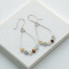 Lane - Silver & Amazonite Earrings Bijou by SAM