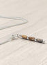 Bijou by SAM Canyon Necklace featuring natural Picture Jasper tube beads on a delicate sterling silver chain.