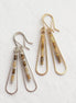 Bijou by SAM Canyon Teardrop Hoops featuring picture jasper beads in 14k gold fill and argentium sterling silver.