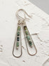 Bijou by SAM Mother Earth teardrop earrings featuring African Turquoise tube beads set in Argentium Sterling Silver.