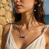 Sea Glass - Cobalt Blue Tube Necklace Necklace Bijou by SAM