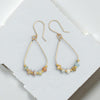 Lane - Gold & Amazonite Earrings Bijou by SAM