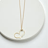 Open Heart Necklace - Gold Chain & Pendant Necklace Bijou by SAM