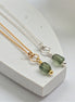 Green Apatite Necklace - Silver or Gold Necklace Bijou by SAM Gold Fill