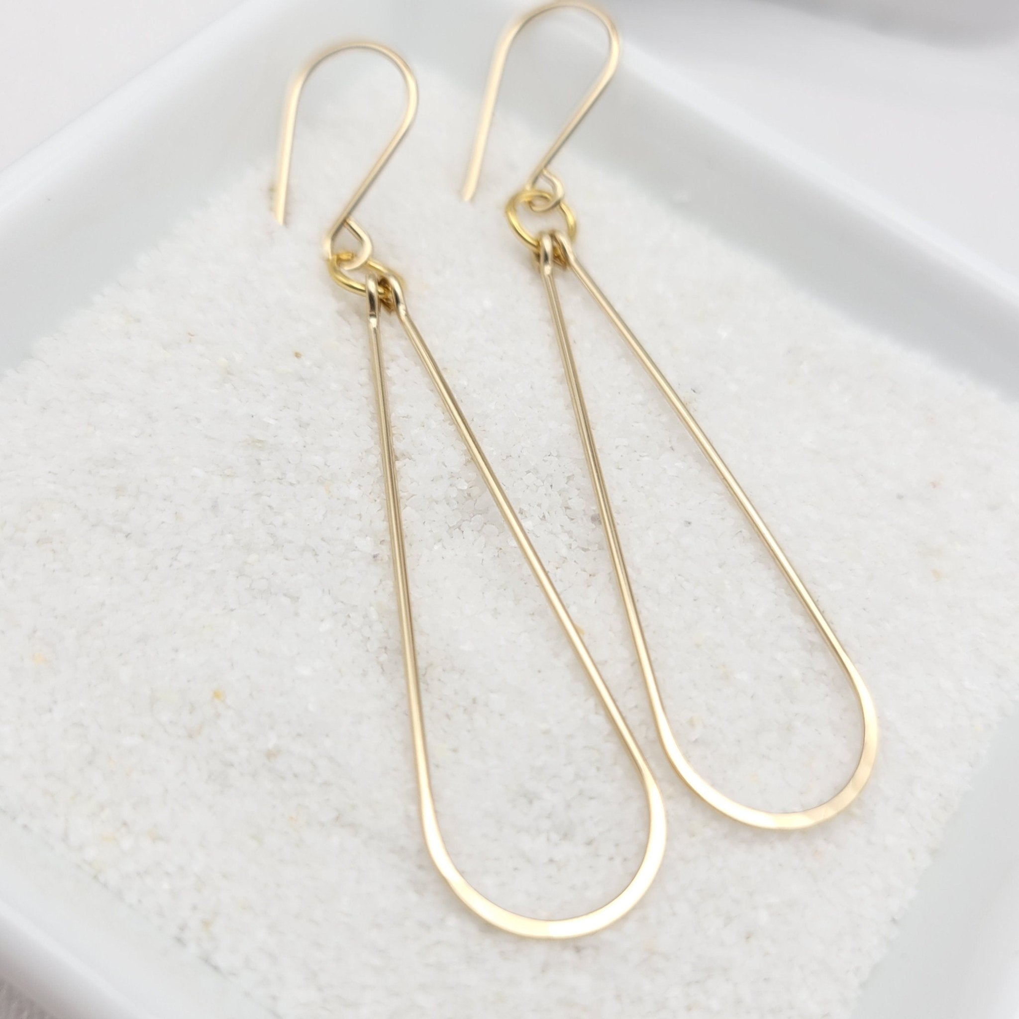 Harley - Silver or Gold Hoops Earrings Bijou by SAM Gold Fill