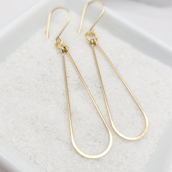 Harley - Silver or Gold Hoops Earrings Bijou by SAM Gold Fill