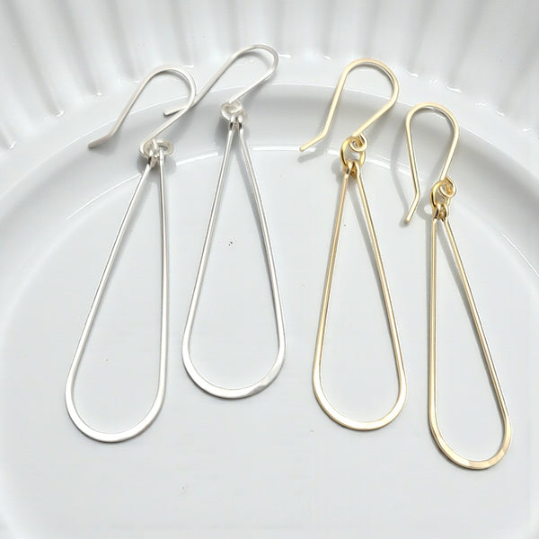 Harley - Silver or Gold Hoops Earrings Bijou by SAM