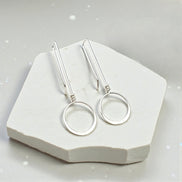Silver Threaders - Hammered Hoop Earrings Etsy