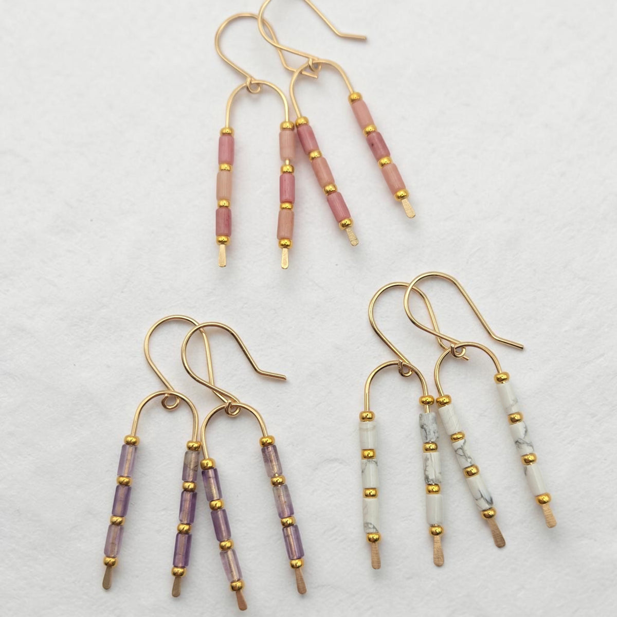 Morning Sky Wishbone Earrings | Gold