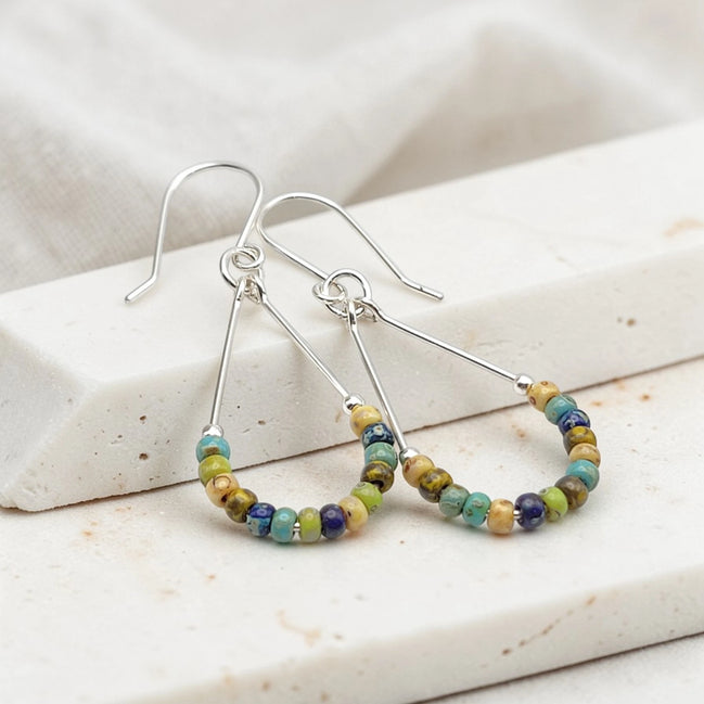 Lane - Silver & Spring Colored Beads