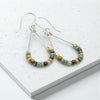 Lane - Silver & Spring Colored Beads Earrings Bijou by SAM