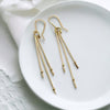 Stellar - Long Dangle Earrings Earrings Bijou by SAM Gold Fill with Gold