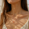 Sea Glass - Orange Sea Glass Tube Necklace Necklace Bijou by SAM
