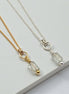 Tiny Prasiolite Necklace - Silver or Gold Necklace Bijou by SAM Gold Fill