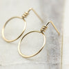Aiden - Small Gold Circle Studs -Earrings- Bijou by SAM
