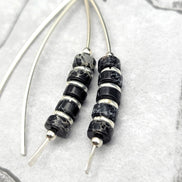 Wish - Black Jasper Earrings Bijou by SAM   