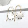 Flower Earrings in Silver and Gold Earrings Bijou by SAM   